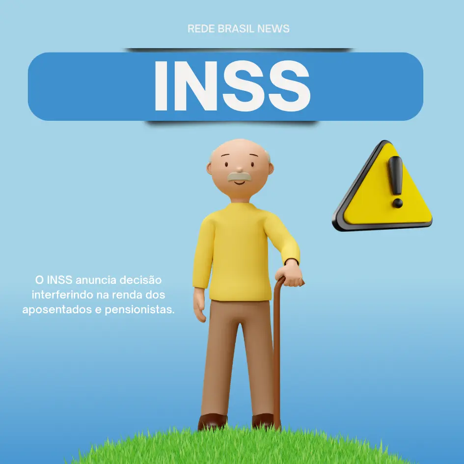 O INSS anuncia decisão interferindo na renda dos aposentados e pensionistas.